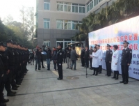 警医共建平安医院暨武侯区应急处置机动大队
华西第二医院中队成立启动授牌仪式
