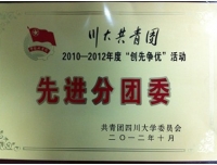 2010-2012年度“创先争优”活动先进分团委
