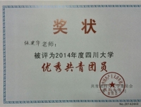 2014年度四川大学优秀共青团员3