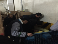 医学装备保障部联合医院水电中心维修组对耗材库房进行元旦前检查