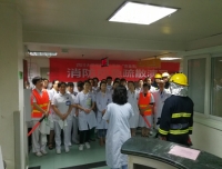 我院进行“安全生产月”消防应急逃生演练