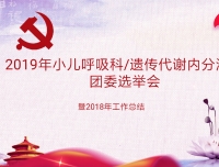 小儿呼吸/遗传代谢内分泌科团支部顺利完成团支部换届选举工作