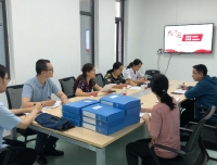 档案科迎接医院监督检查小组检查