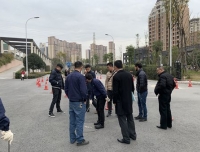 成都市水务局对我院锦江院区一期工程水务验收进行现场检查