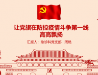 急诊科党支部认真落实“四个一”行动