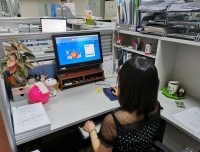 采购部参加国家卫生健康委政府采购管理平台操作培训视频会议