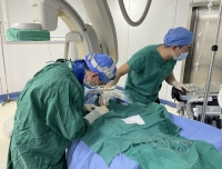 我院首例介入方式行“淋巴造影和硬化治疗”获得成功